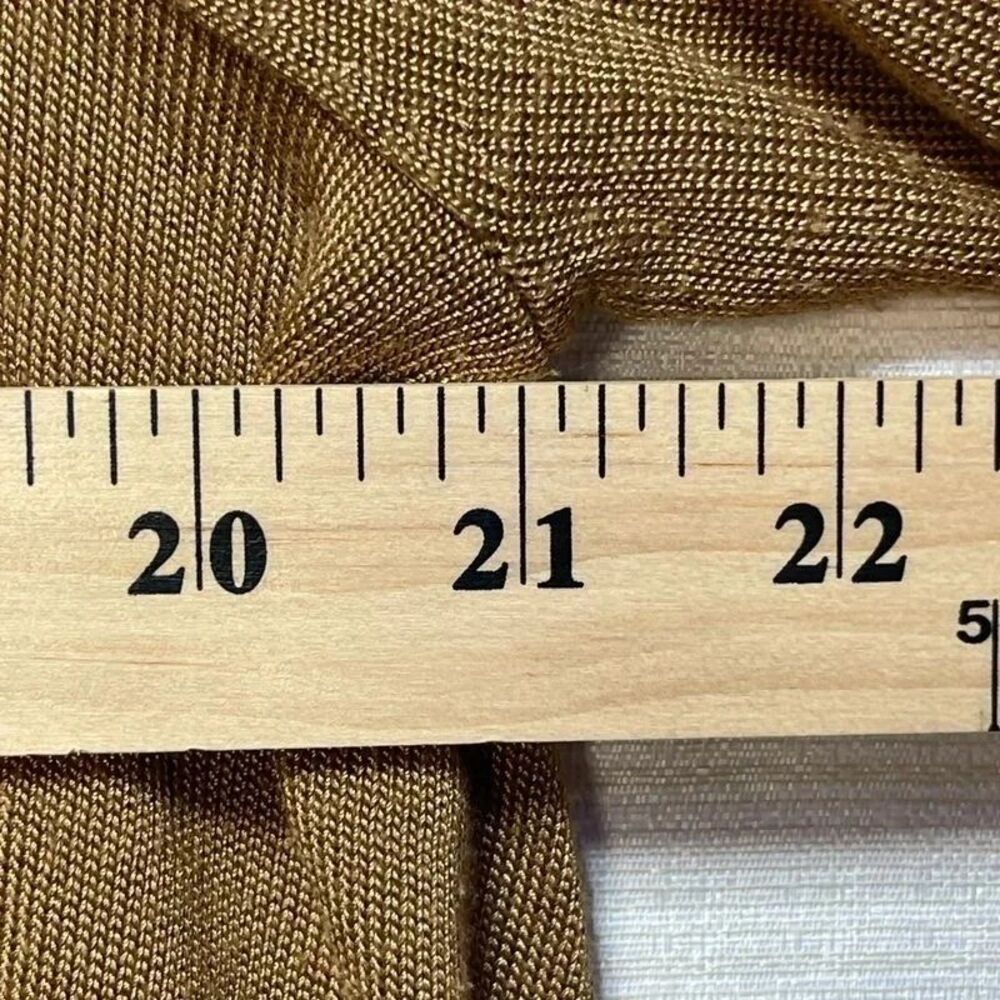 Jones New York Signature Womens Cardigan Brown Open Front Draped Size Small - Picture 4 of 5